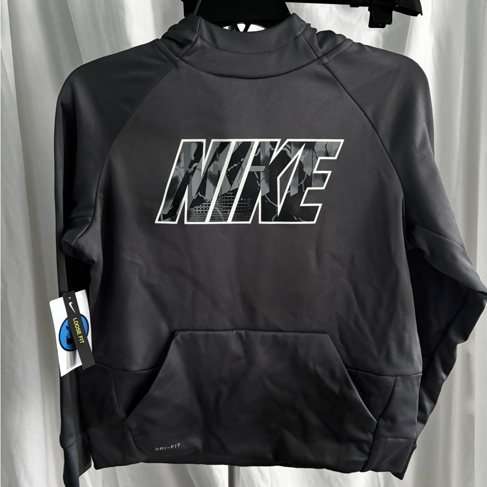 Nike Charcoal Dri-Fit Hoodie - Picture 2 of 4